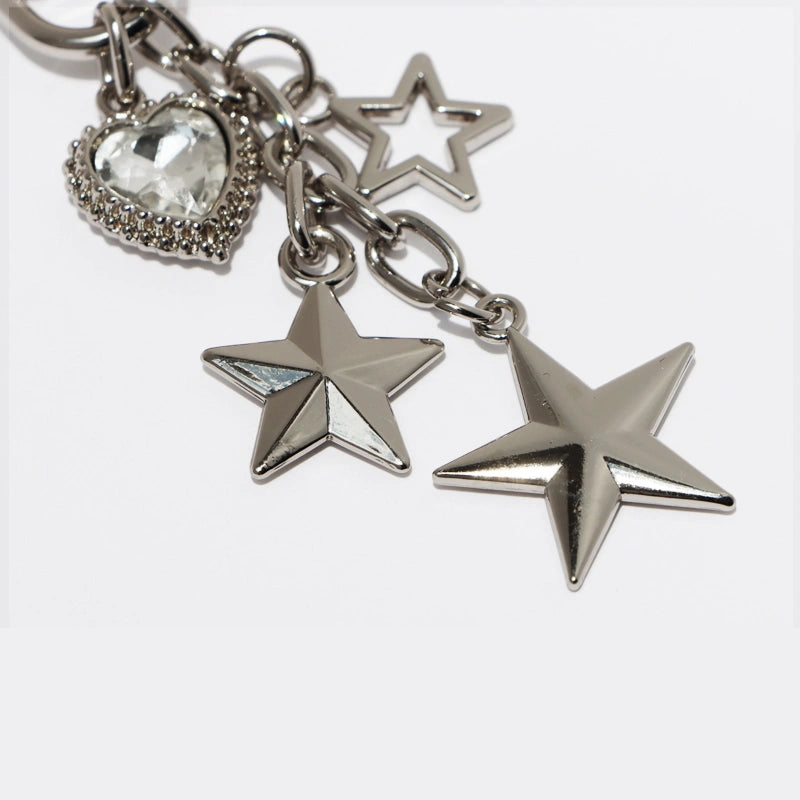 Heart Star Bag Charm