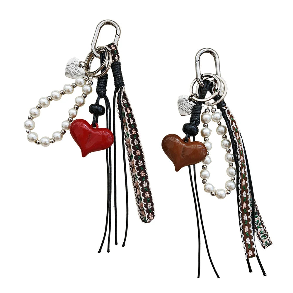 Heart Denim Bag Charm