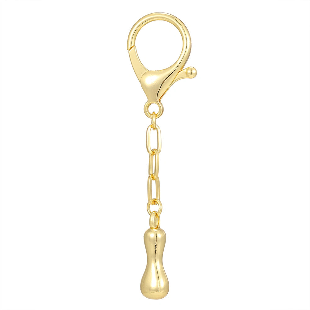 Gold Letter Bag Charm