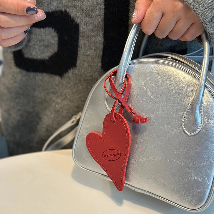 Irregular Heart Bag Charm