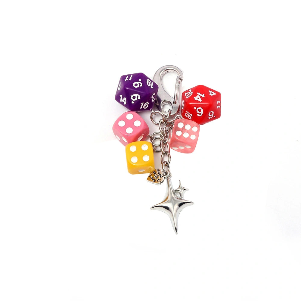 Dice and Billiard Ball Bag Charm
