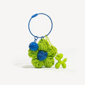 Knitted Flower Bag Charm