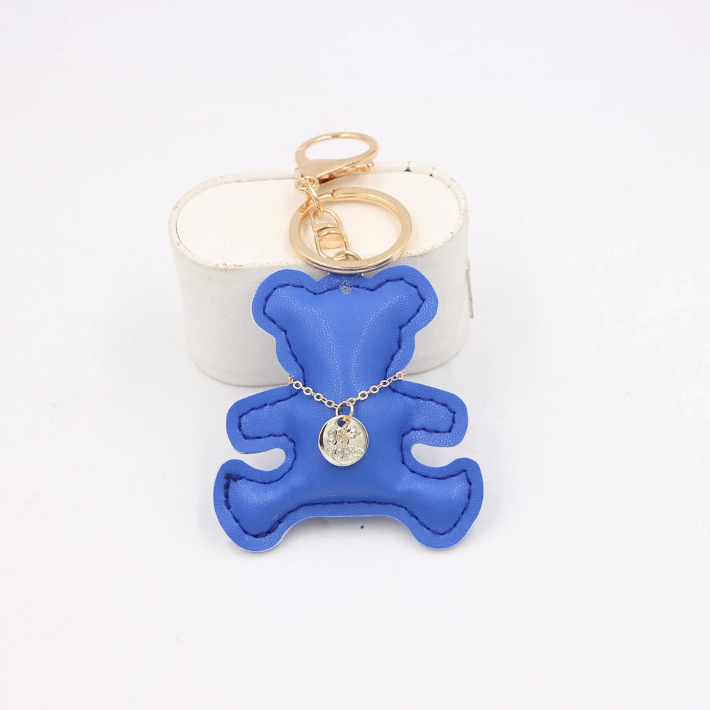 Leather Bear Bag Charm