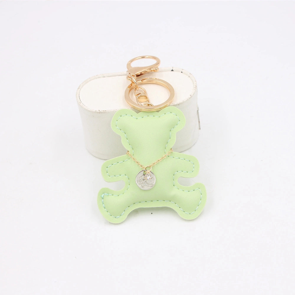 Leather Bear Bag Charm