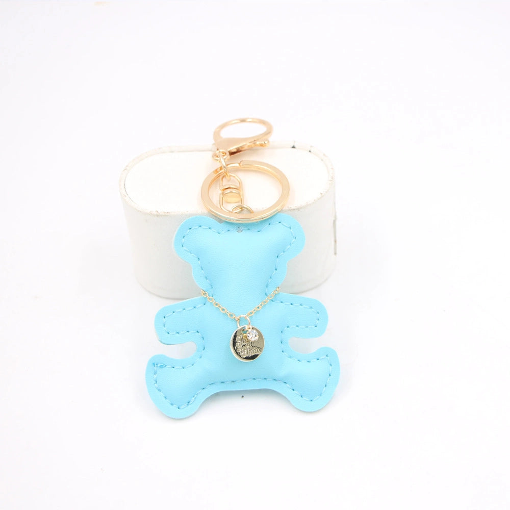 Leather Bear Bag Charm