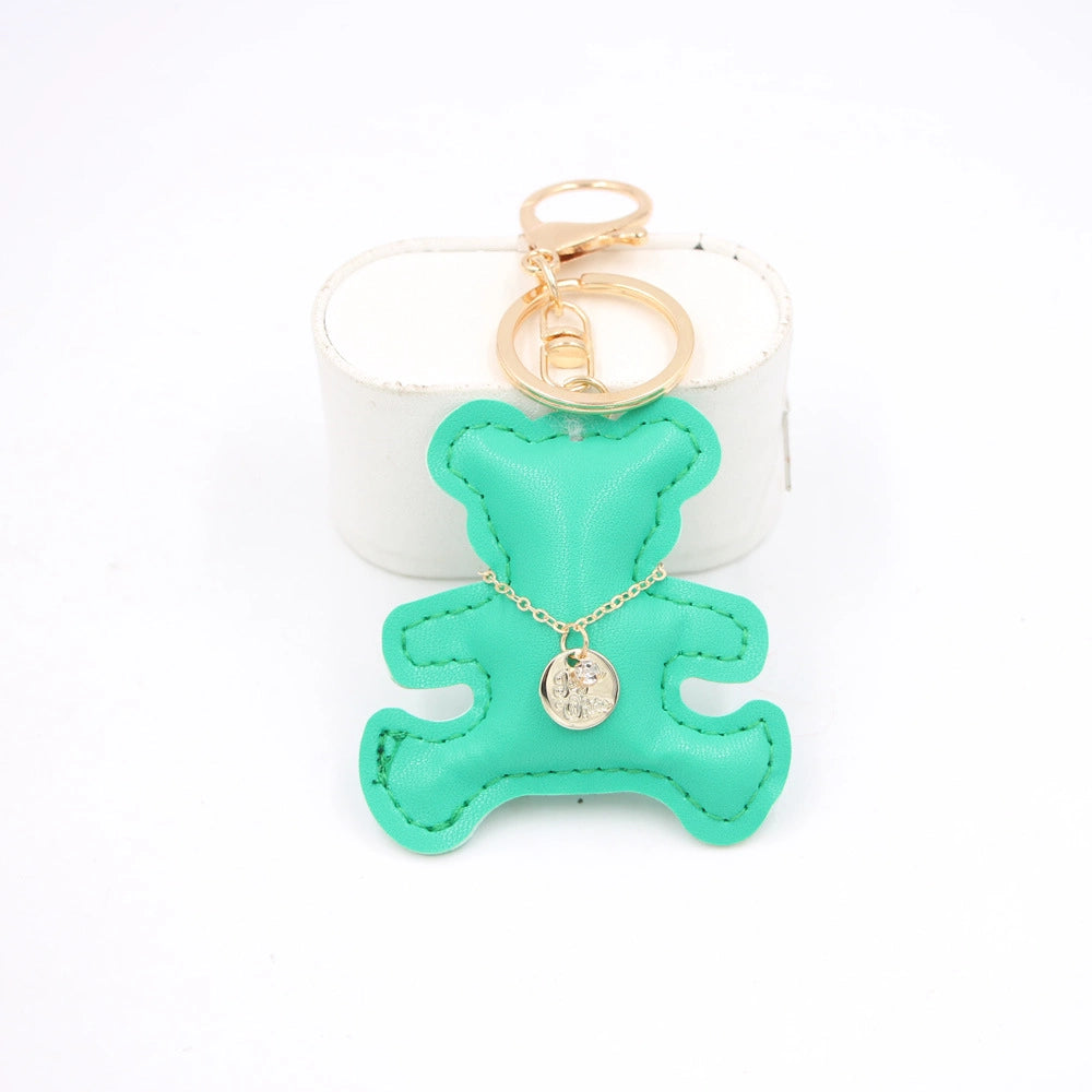 Leather Bear Bag Charm