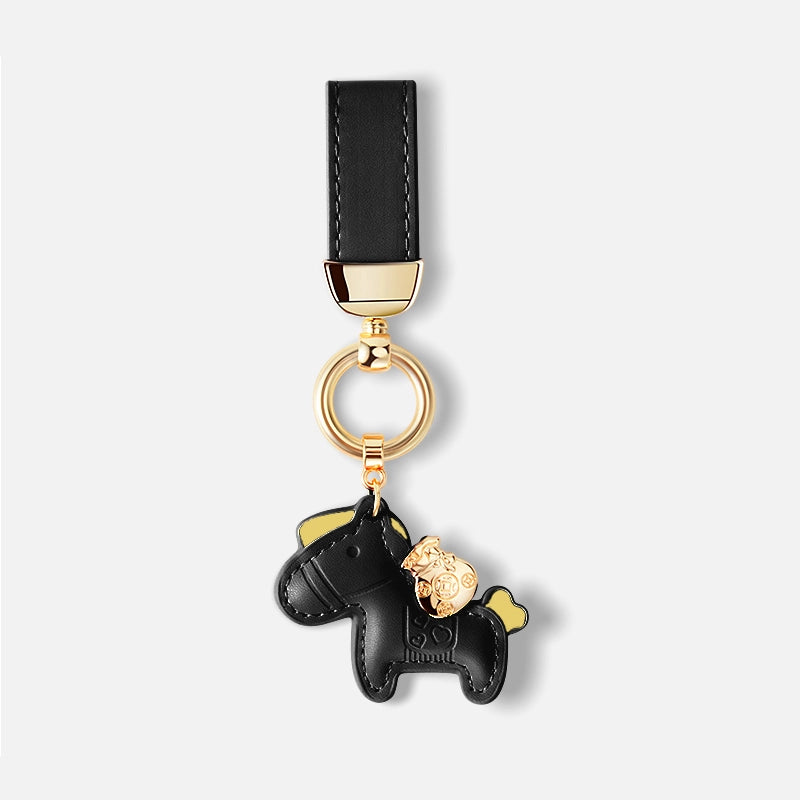 Leather Cute Horse Bag Charm