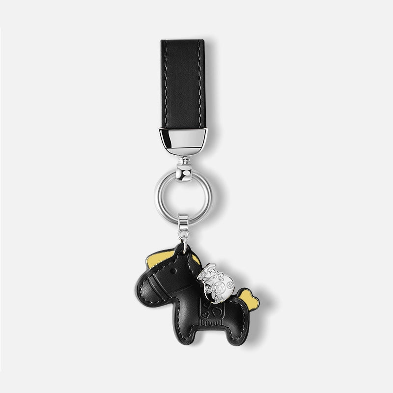 Leather Cute Horse Bag Charm