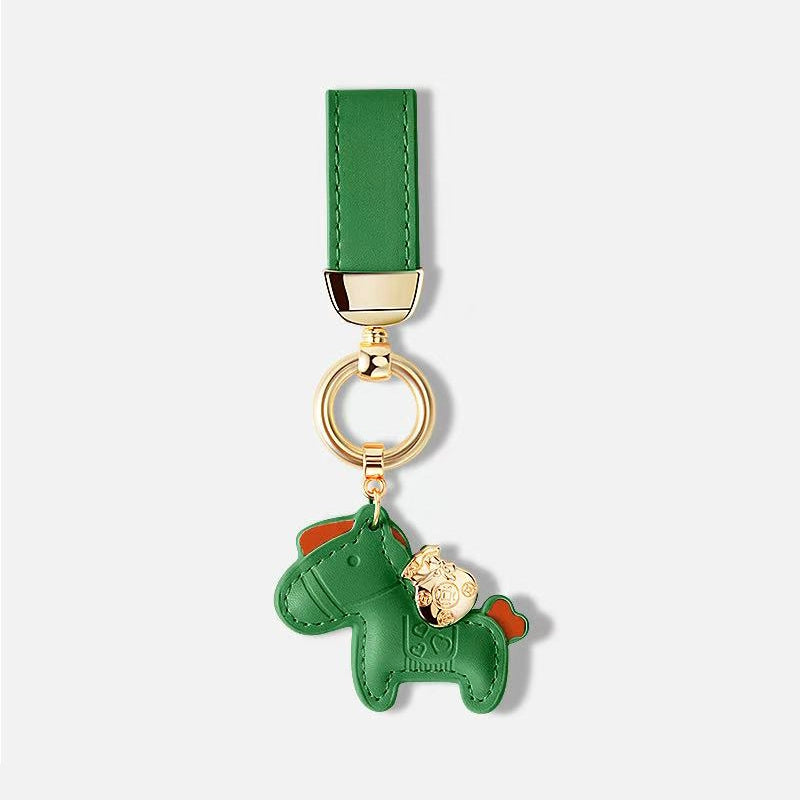 Leather Cute Horse Bag Charm