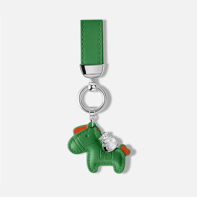 Leather Cute Horse Bag Charm