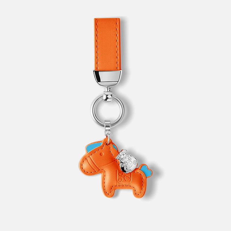 Leather Cute Horse Bag Charm