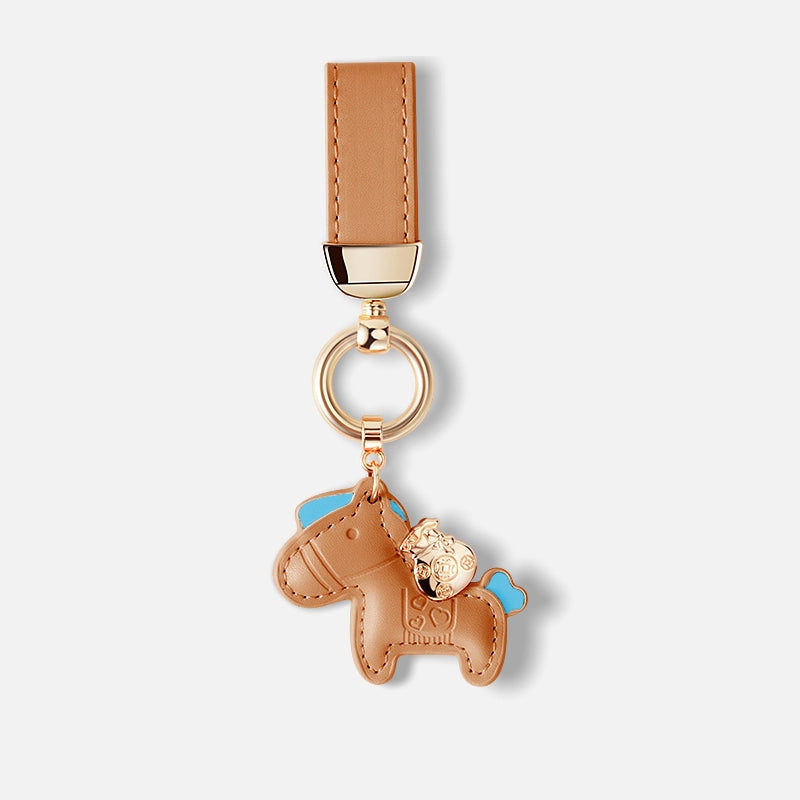 Leather Cute Horse Bag Charm