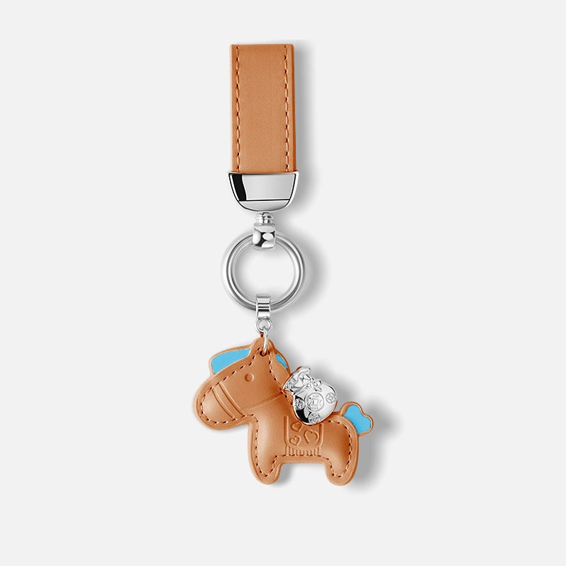 Leather Cute Horse Bag Charm