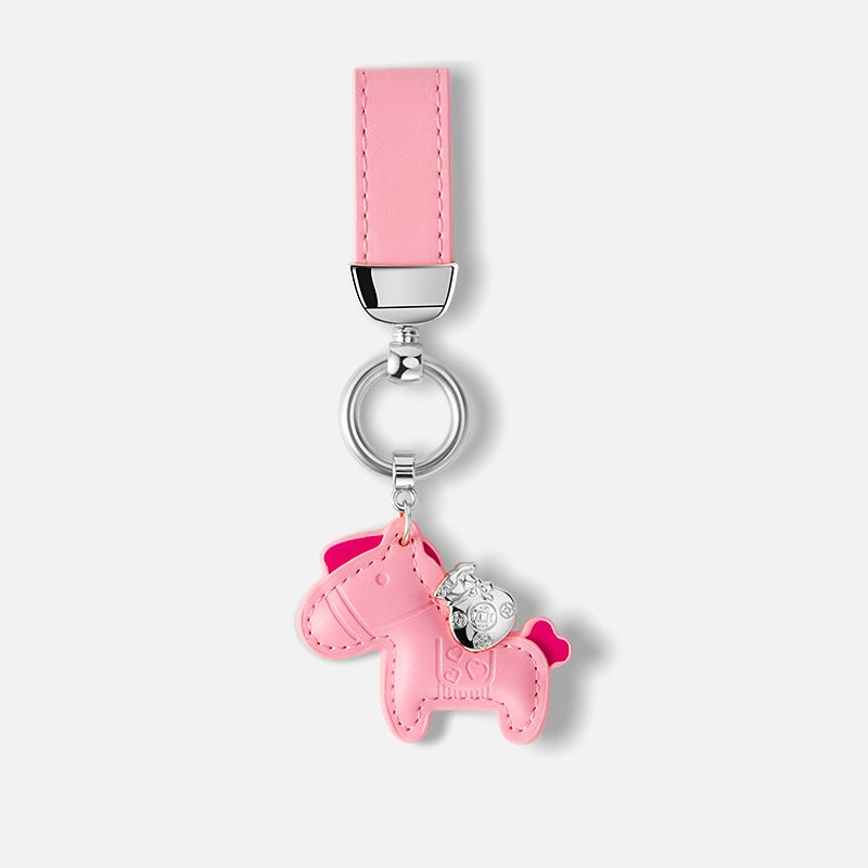 Leather Cute Horse Bag Charm