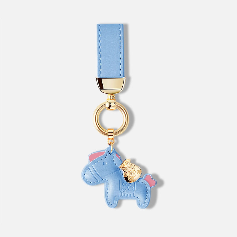 Leather Cute Horse Bag Charm