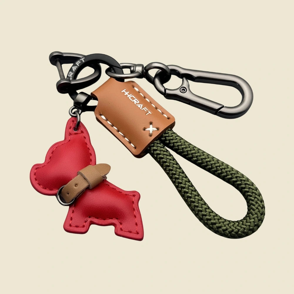 Leather French Bulldog Bag Charms