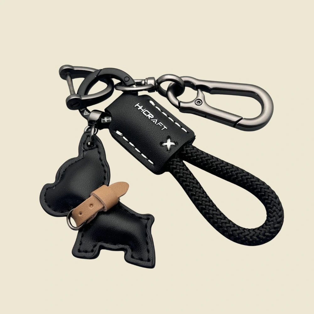 Leather French Bulldog Bag Charms