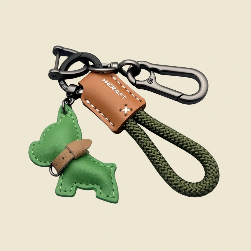 Leather French Bulldog Bag Charms