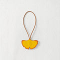Leather Ginkgo Leaf Bag Charm