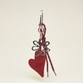 Leather Heart Bag Charm