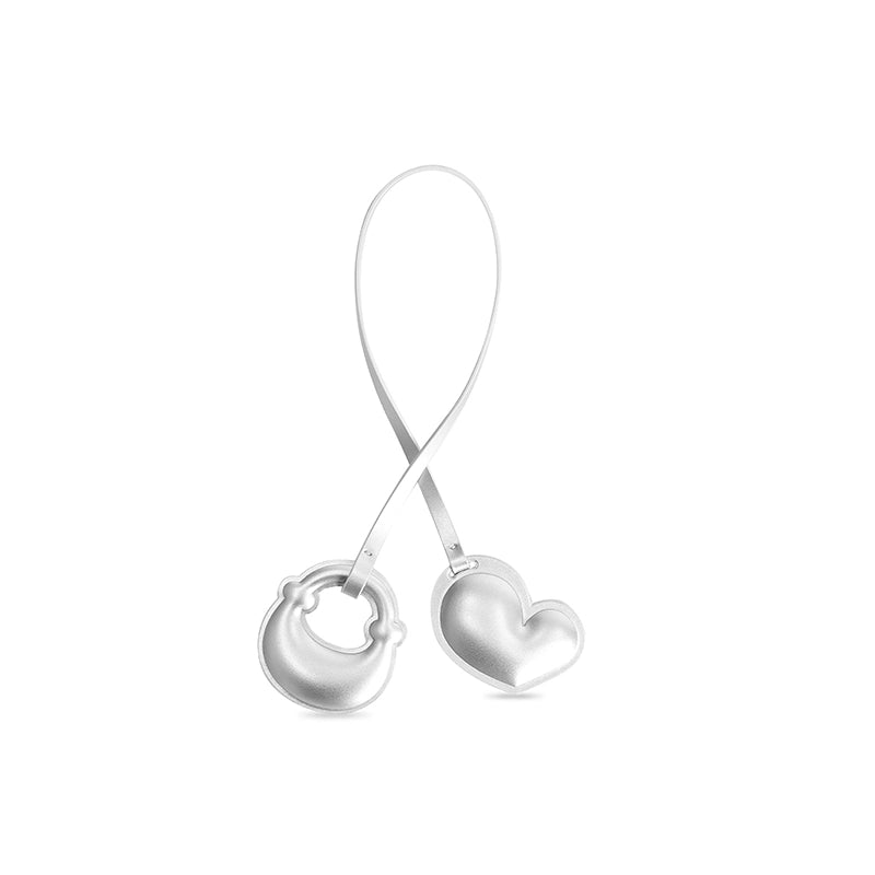 Leather Heart Bag Charm