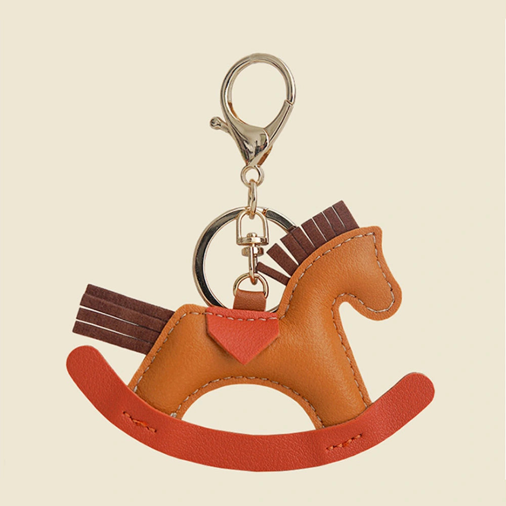 Leather Horse Bag Charm