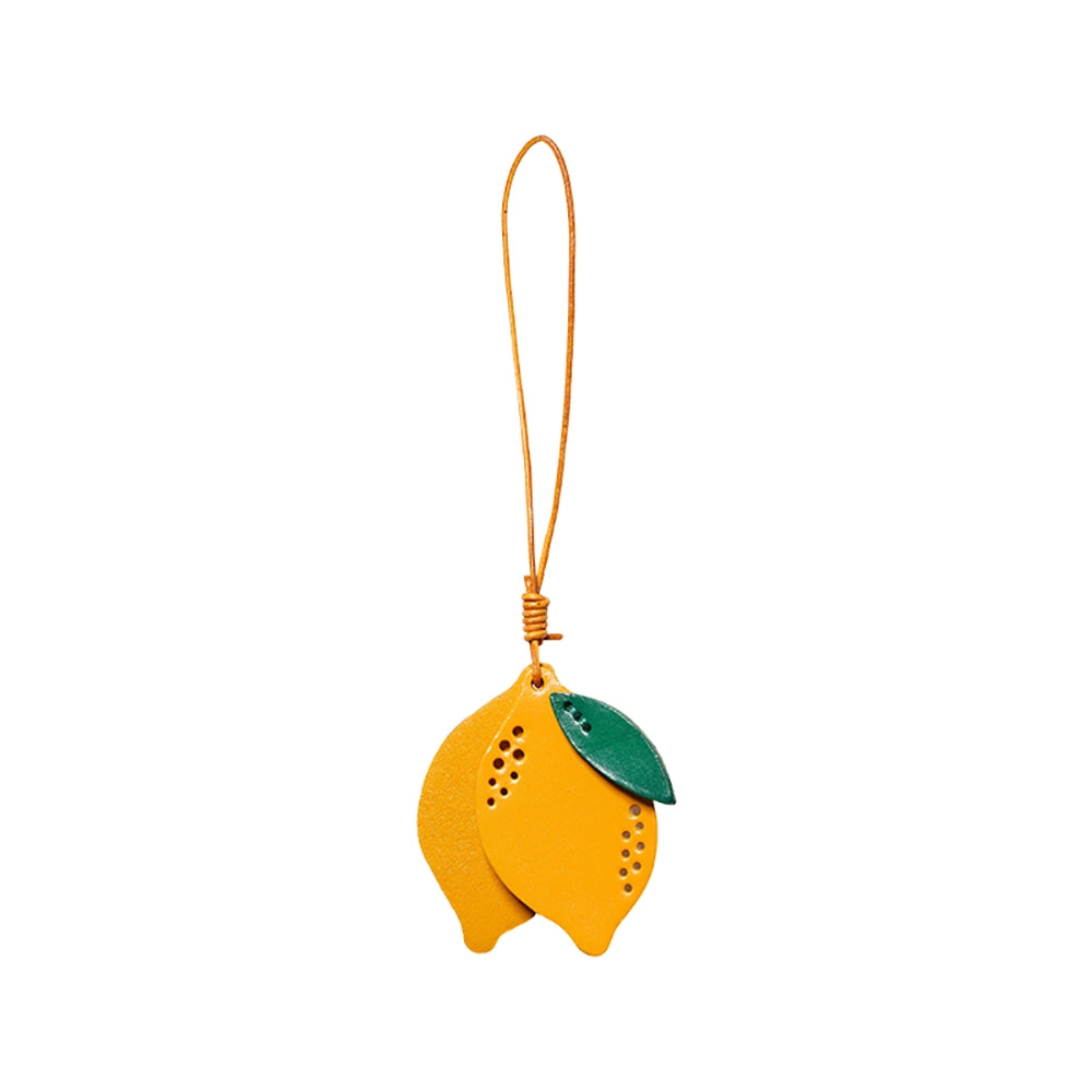 Leather Lemon Bag Charm