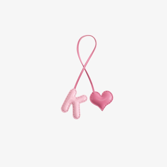 Leather Letter Bag Charm