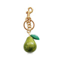 Leather Pear Bag Charm