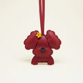 Leather Puppy Bag Charm