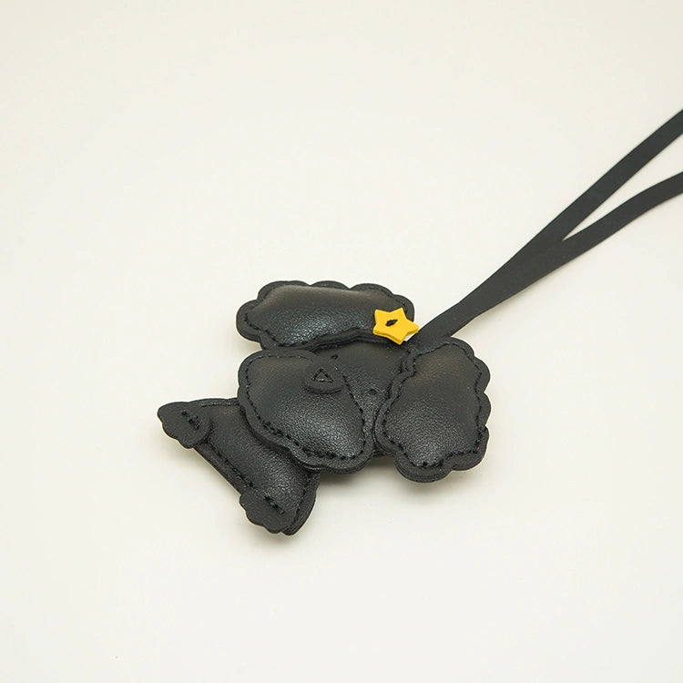 Leather Puppy Bag Charm