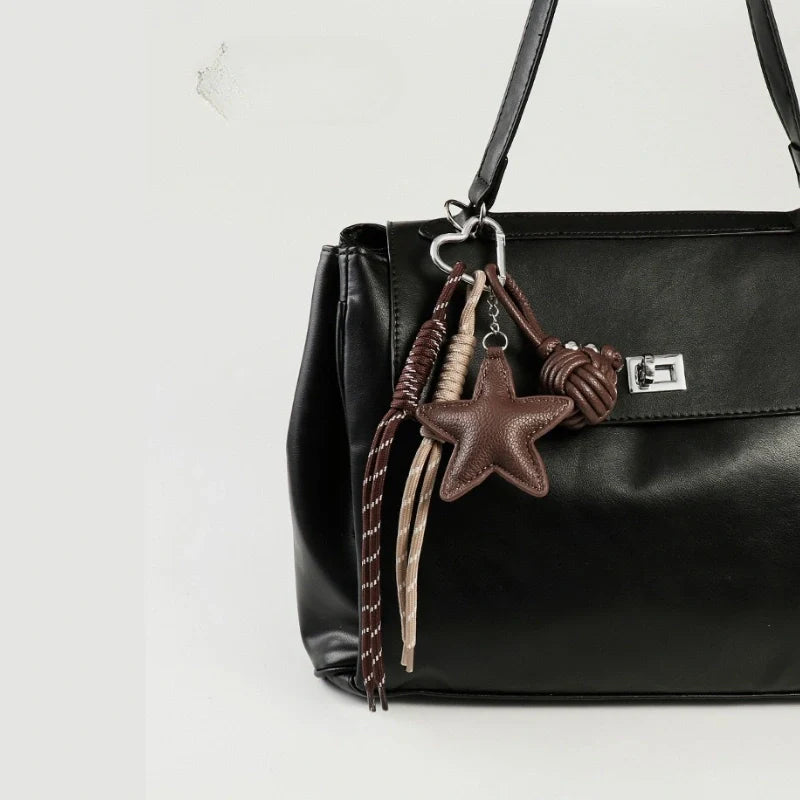 Leather Star Bag Charm