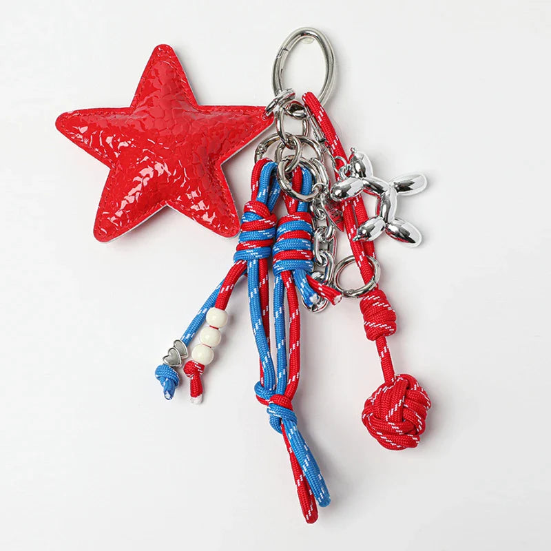 Leather Star Bag Charm