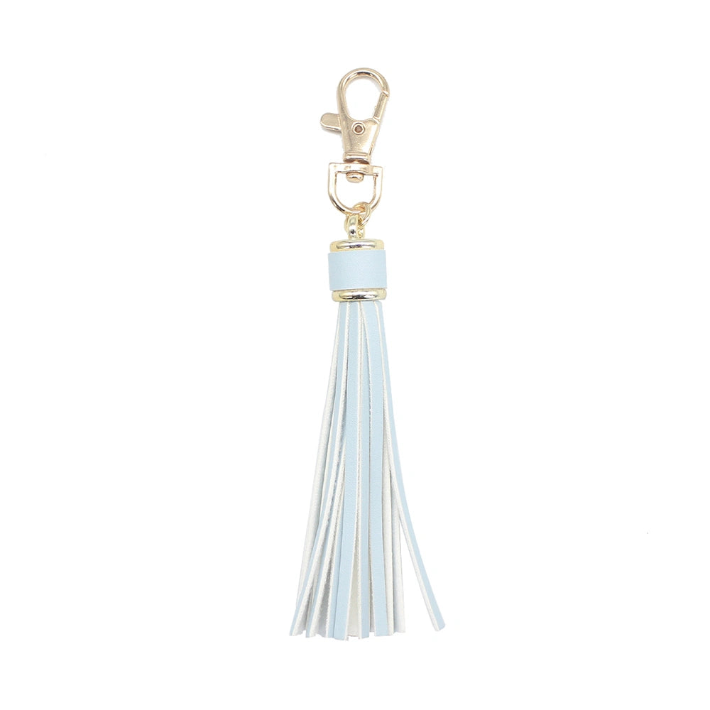 Leather Tassel Bag Charm