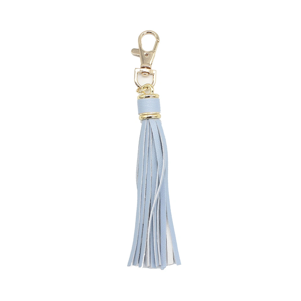 Leather Tassel Bag Charm