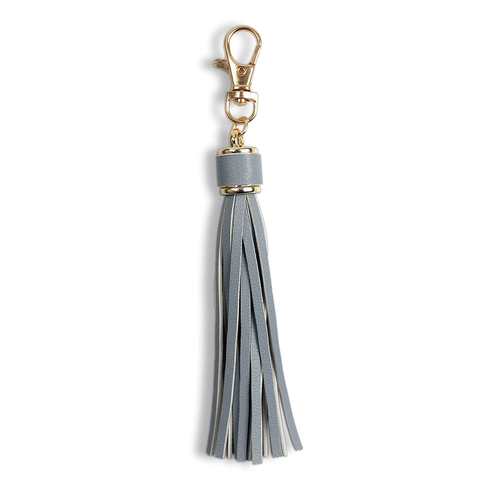 Leather Tassel Bag Charm