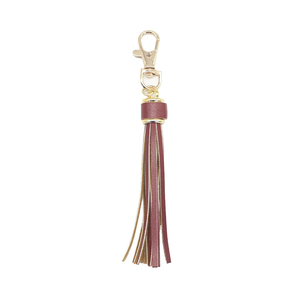 Leather Tassel Bag Charm