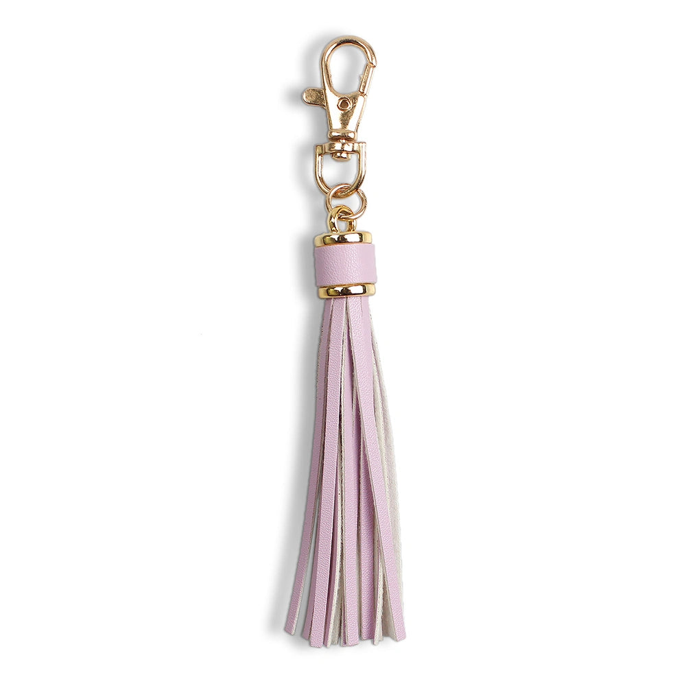 Leather Tassel Bag Charm