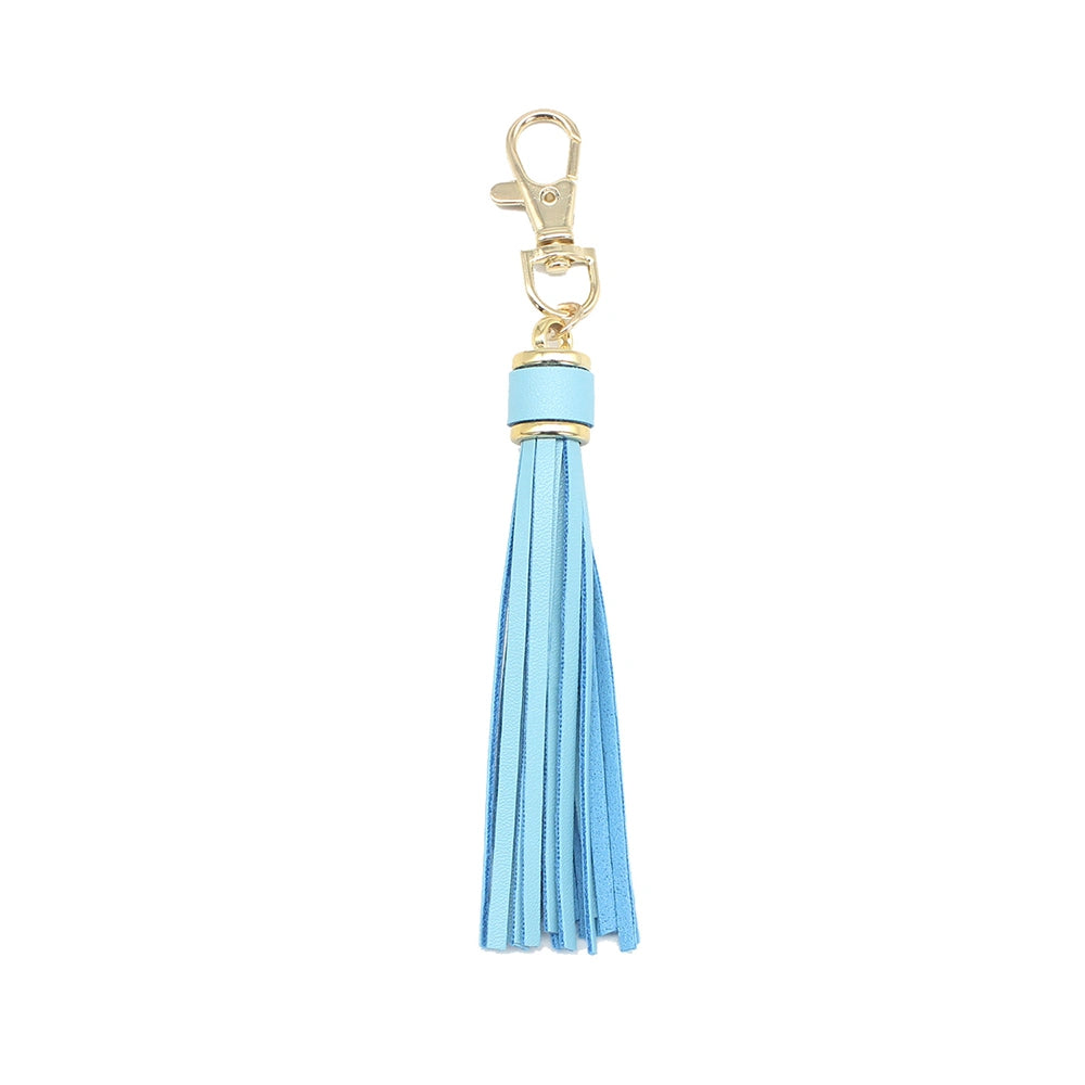 Leather Tassel Bag Charm