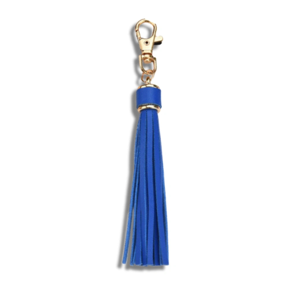 Leather Tassel Bag Charm