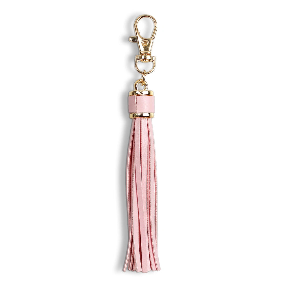 Leather Tassel Bag Charm