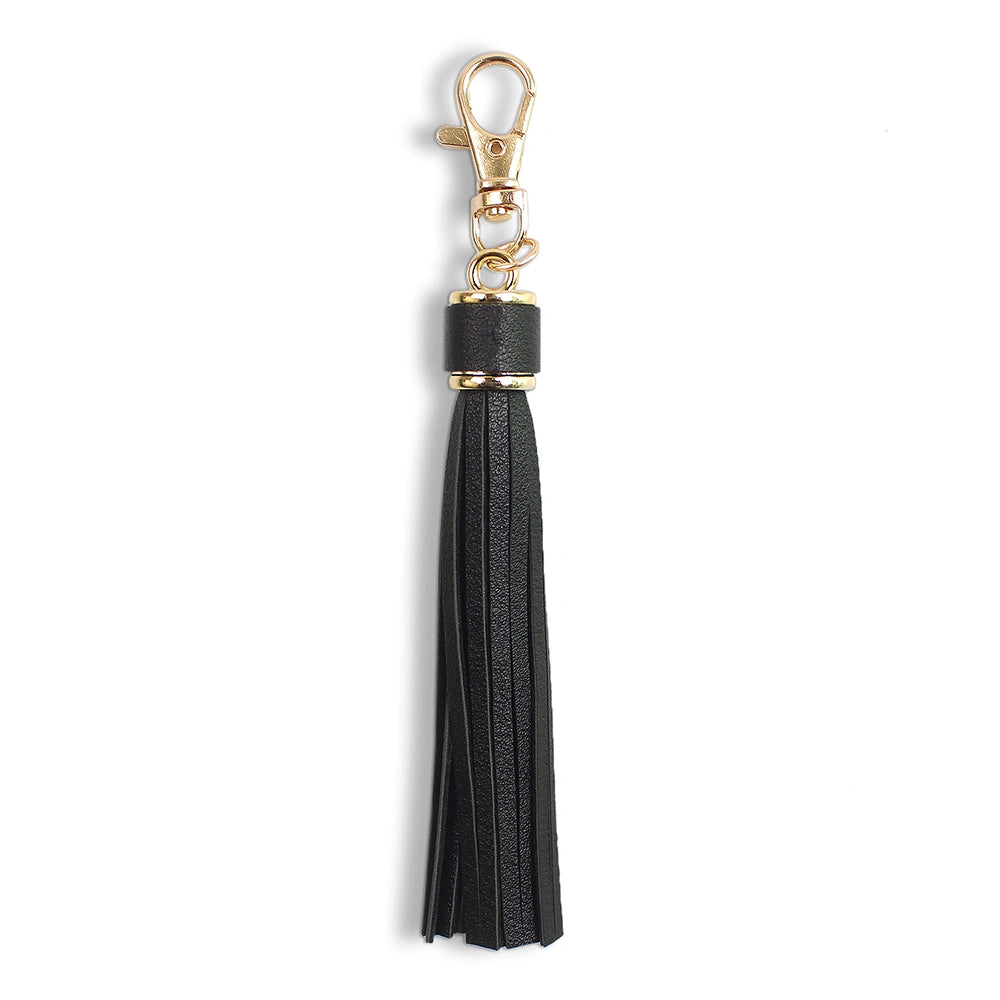 Leather Tassel Bag Charm