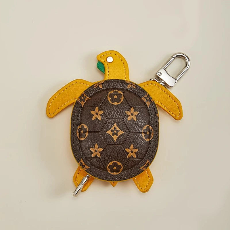 Leather Turtle Bag Charm