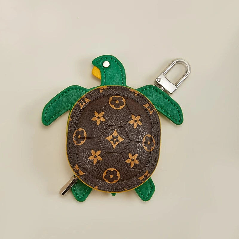 Leather Turtle Bag Charm