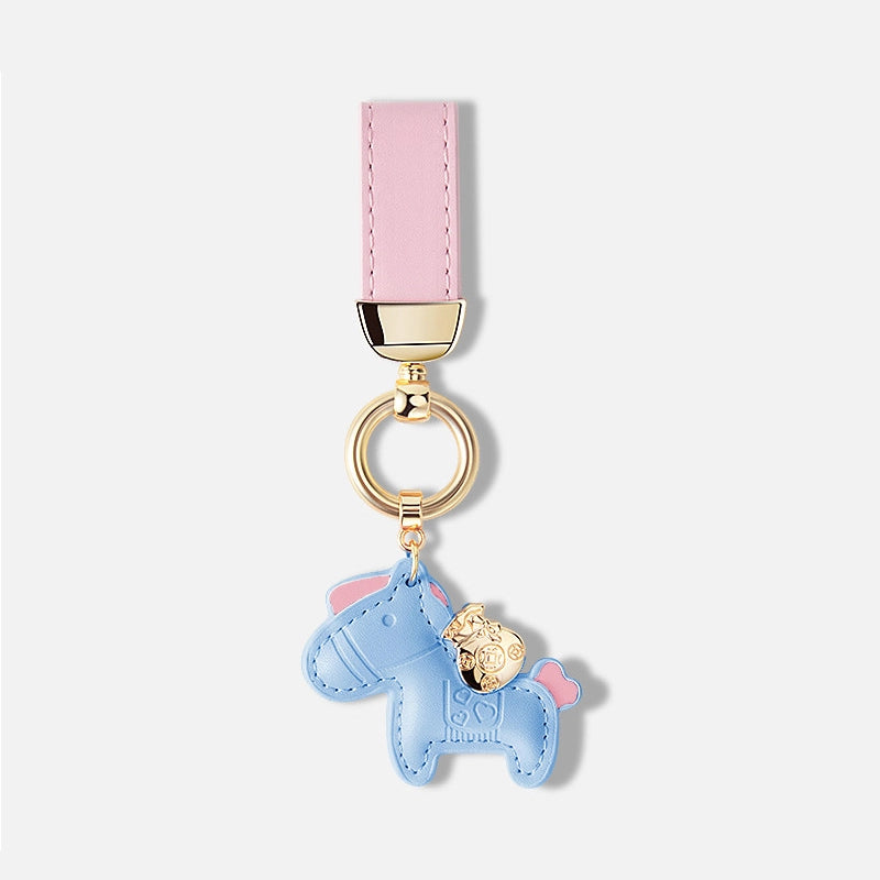 Leather Cute Horse Bag Charm