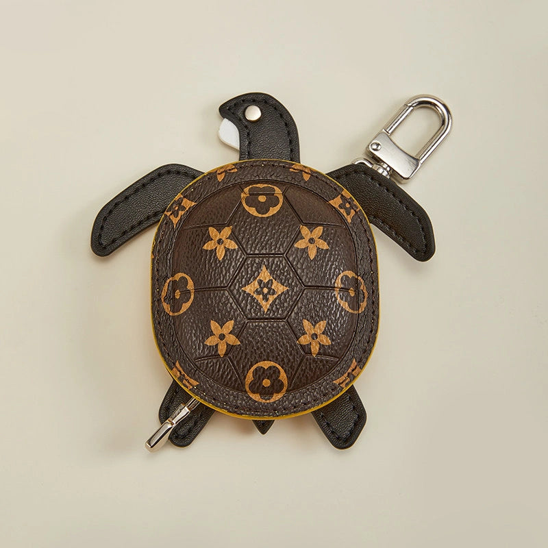 Leather Turtle Bag Charm