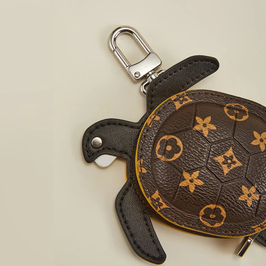 Leather Turtle Bag Charm