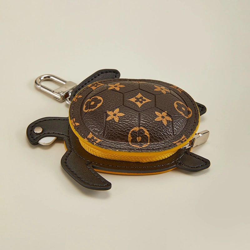 Leather Turtle Bag Charm
