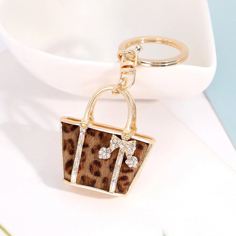 Leopard Print Bag Charm