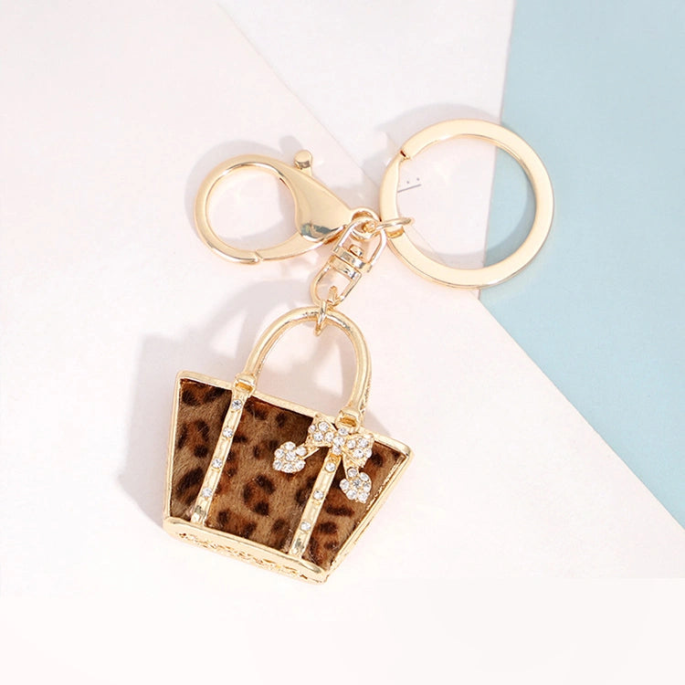 Leopard Print Bag Charm